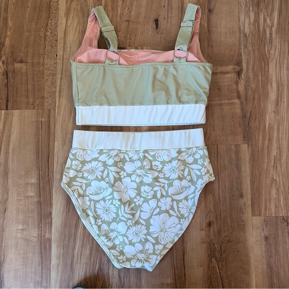 Desert Sage Swim Modest Full Coverage Two Piece Swimwear - Picture 2 of 6